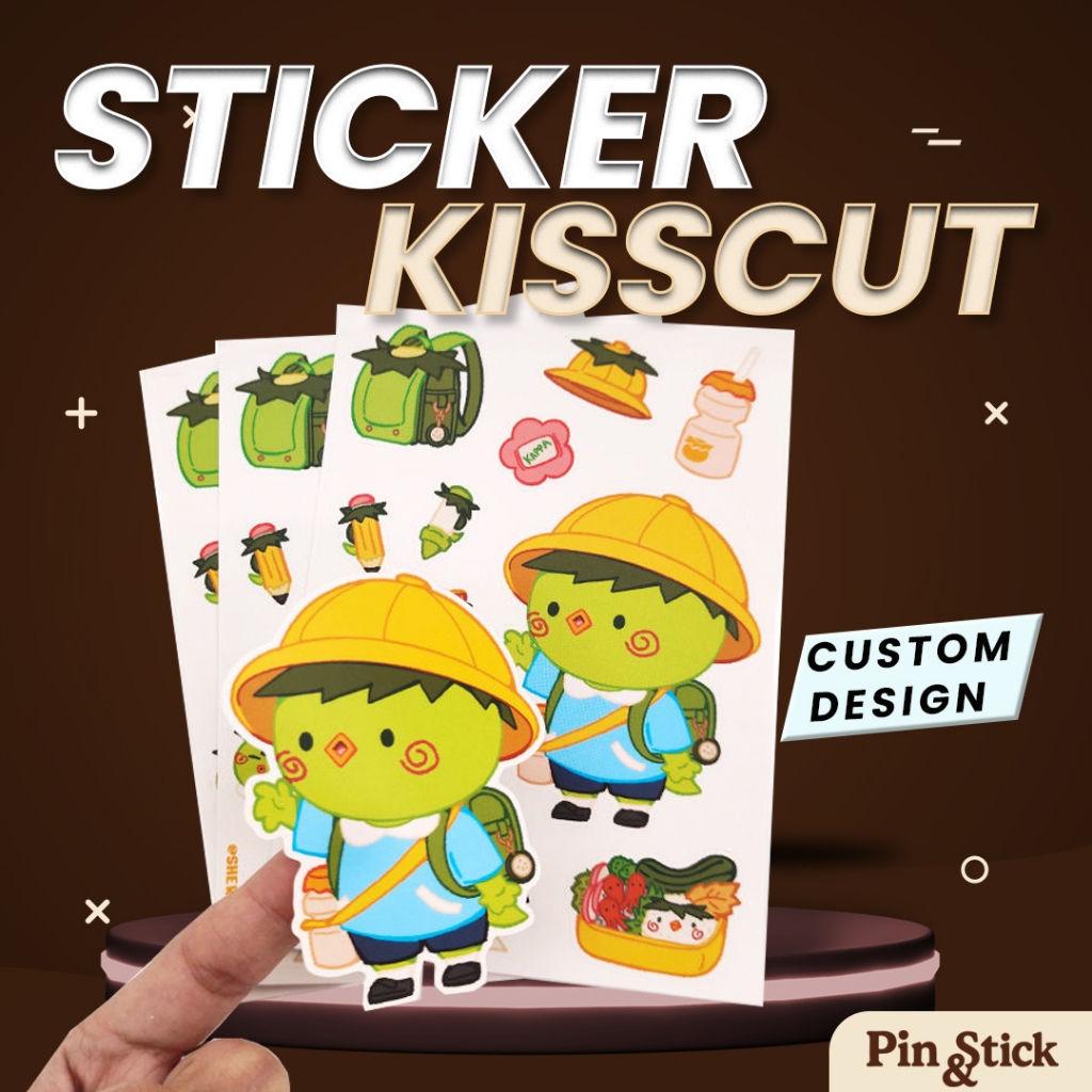 Per sheet Custom sheet sticker + kiss cut \ custom design sheet print ...