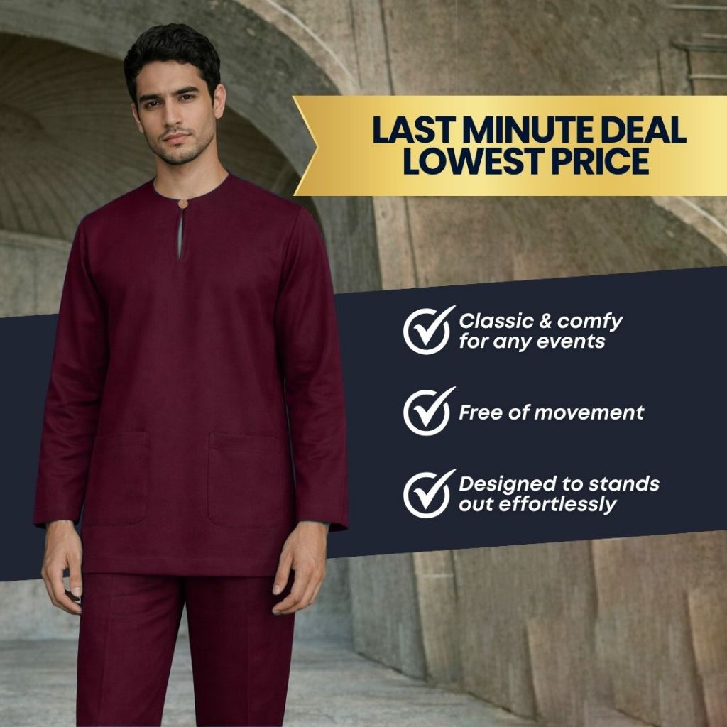[Last Minute Deal] ZOE ARISAH X ZAUJ Arman Baju Melayu Lelaki Teluk ...