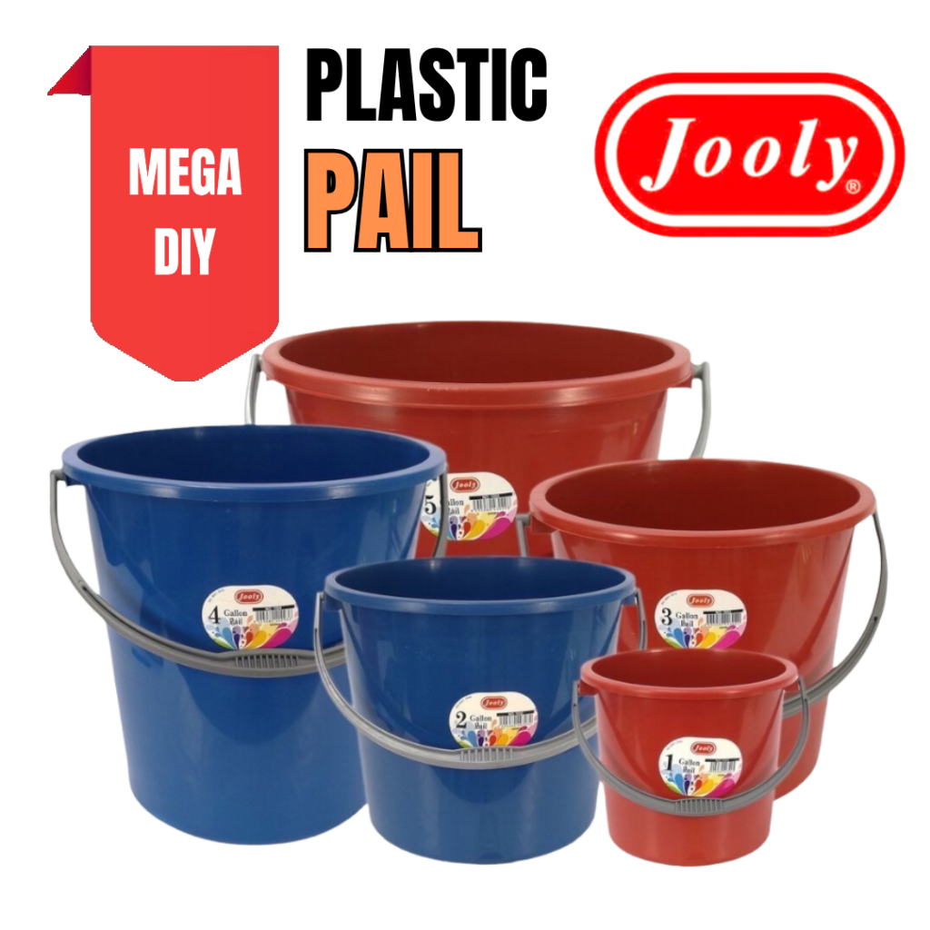 1-6 gallon Jooly Pail / Plastic Pail / Bucket / Baldi Air / Bakul ...
