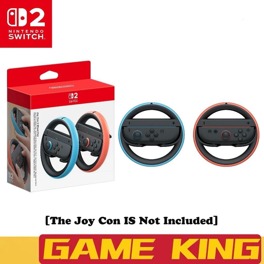 Nintendo Switch 2 Official Joy Con Racing Steering Wheel Grip (Set of 2 ...