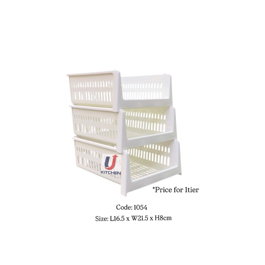 Plastic Storage Rack (Stackable) – 1 Tier | Shopee Singapore