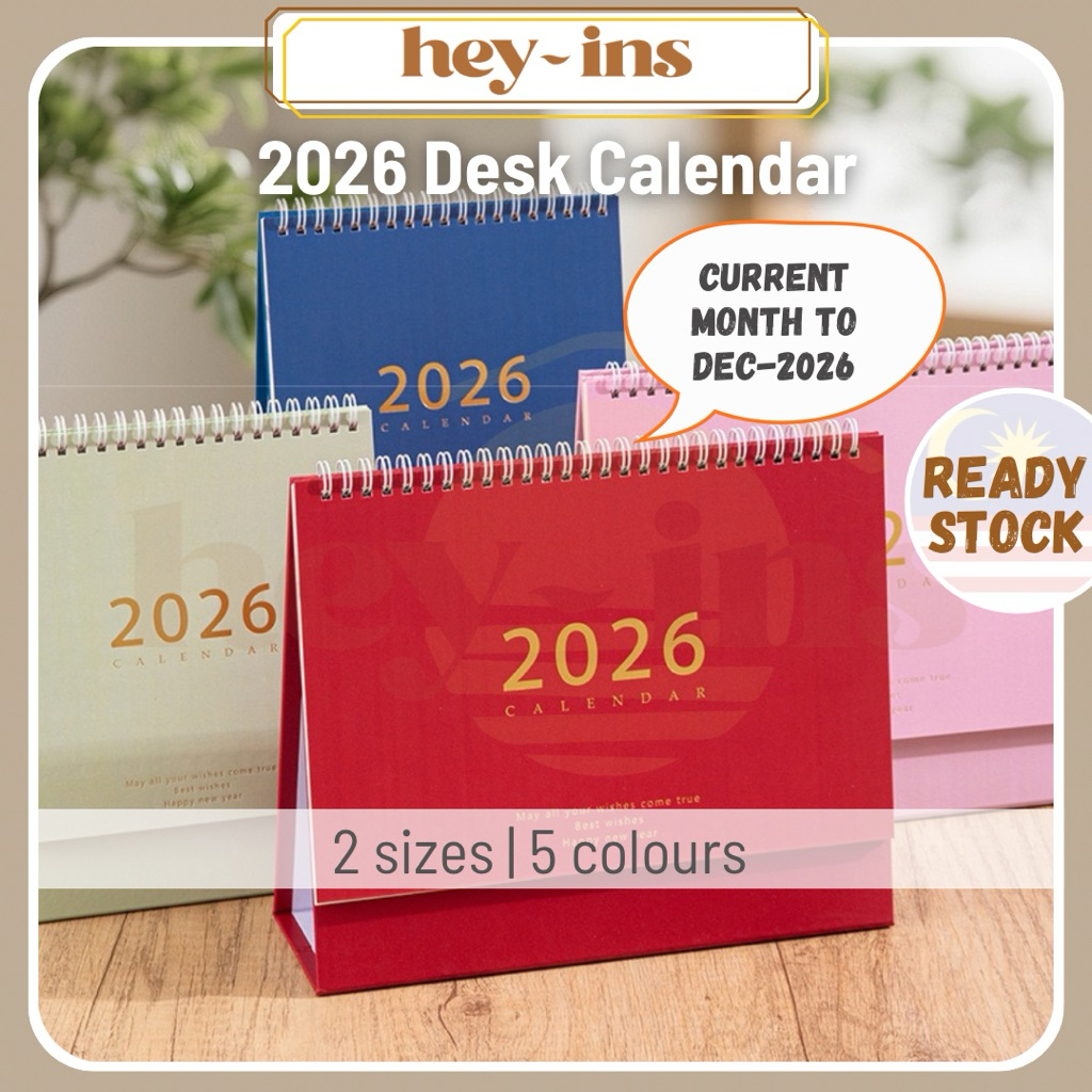 Decorative 2025-2026 Desk Calendar with Planner Standing Calendar 2026 ...