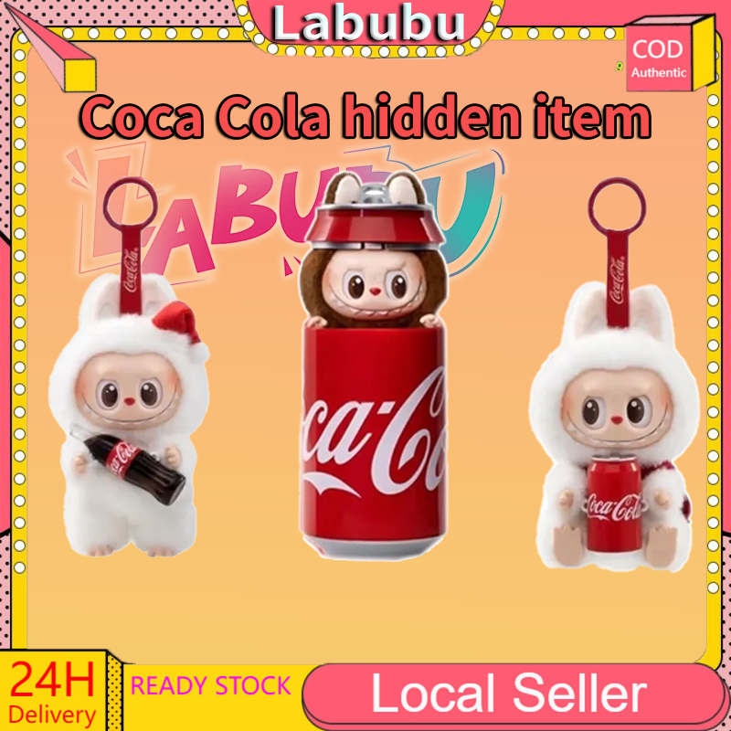 Labubu 100% COCA-COLA Series Third Generation Plush Doll Hidden Design ...