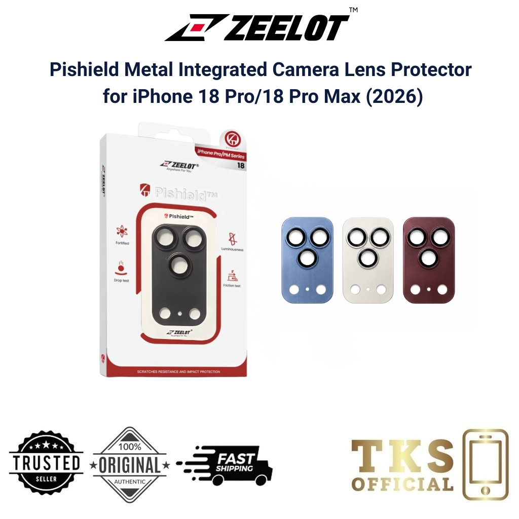 ZEELOT Pishield Metal Integrated Camera Lens Protector for iPhone 18 ...