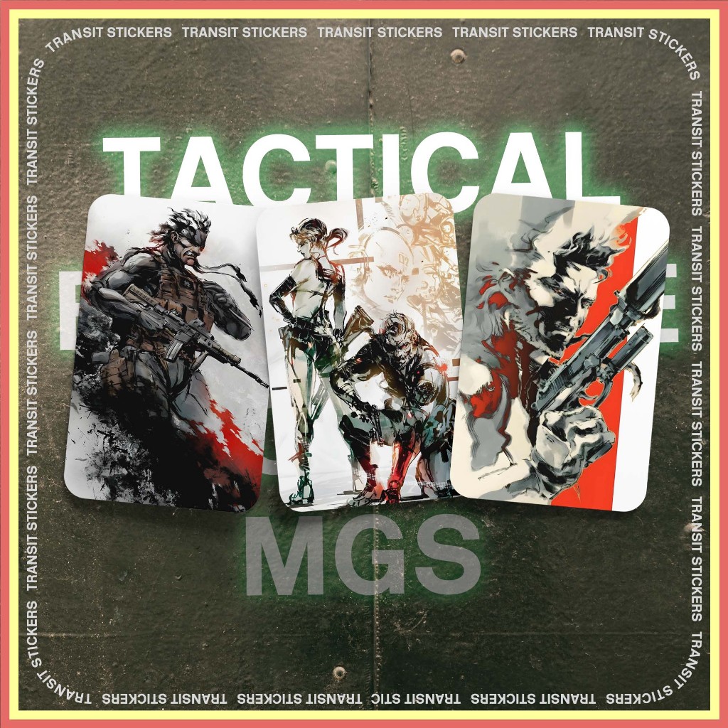 Metal Gear Solid Art | Custom Card Sticker | EZ-Link NETS Flashpay MRT ...