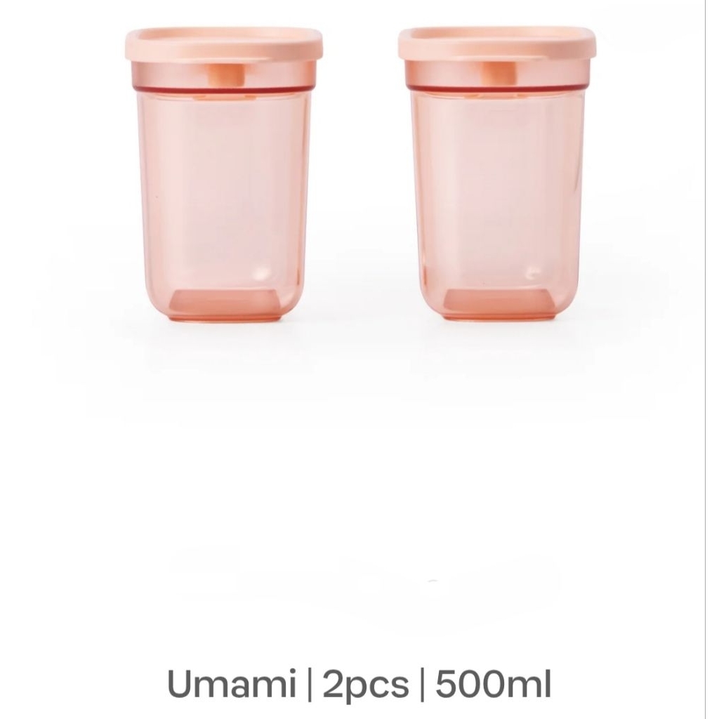 TUPPERWARE Umami Collection 500ml(2 Pcs) with Spoon(2 Pcs) | Shopee ...