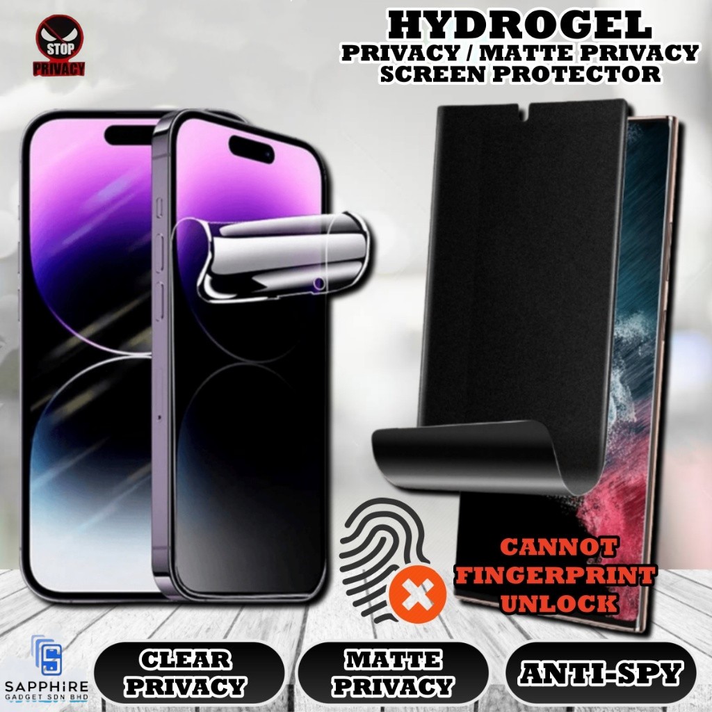 Hydrogel Matte Privacy Screen Protector for Realme GT 8 Pro / 7T / GT 7 ...