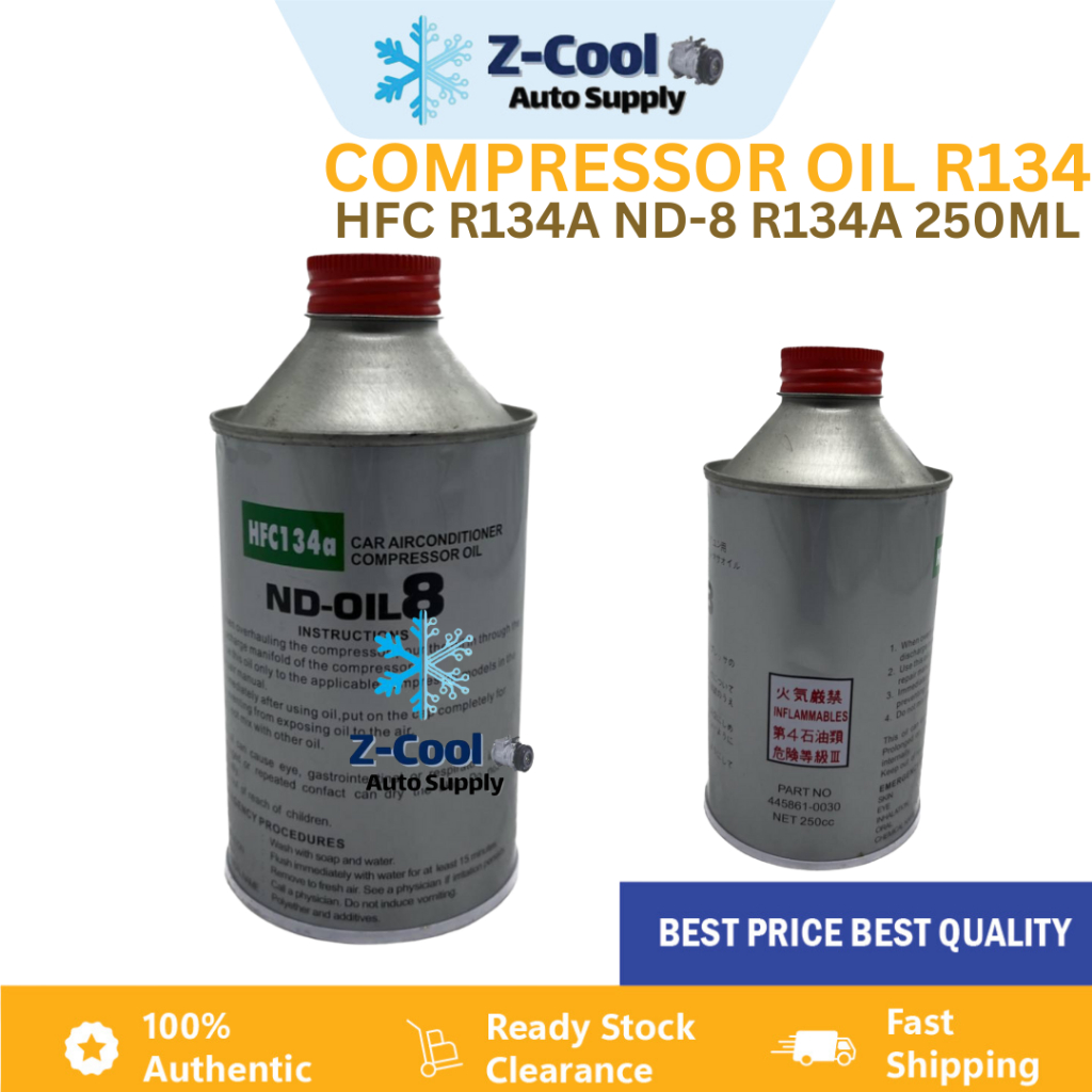 Compressor Oil R134a For Car Aircond ND-8 Oil R134 250ML ️Sabah ...