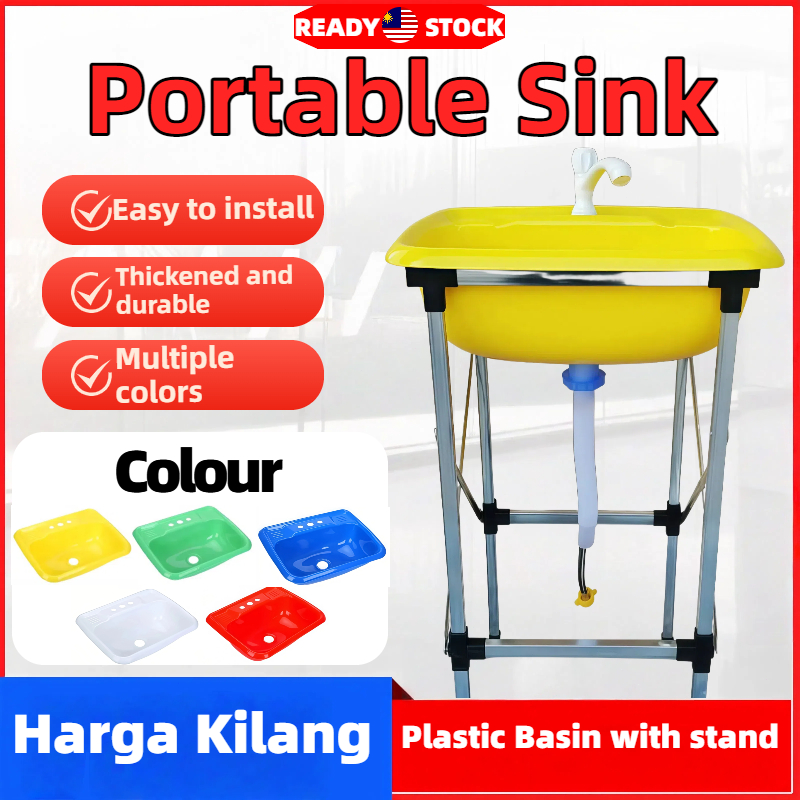 Sinki Portable Portable sink Plastic Basin Plastic Basin with Foldable ...