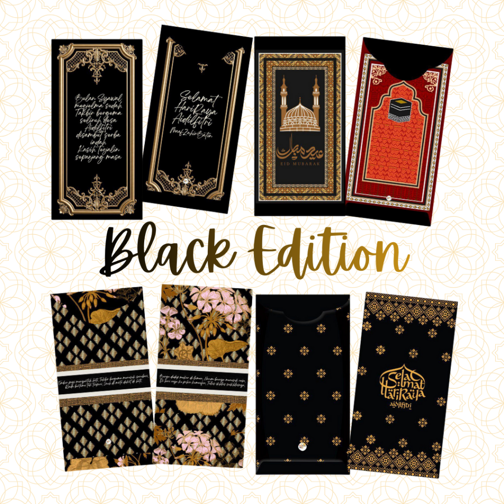 Sampul Raya 2026 | Raya Packet 2026 | Black Edition Design | Eksklusif ...