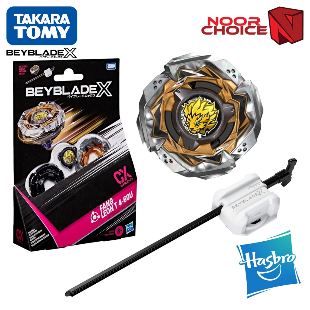 Beyblade X Starter Pack Fang Leon T 4-60U CX – Toupie équilibre Takara Tomy – Dès 8 Ans – Avec Lanceur