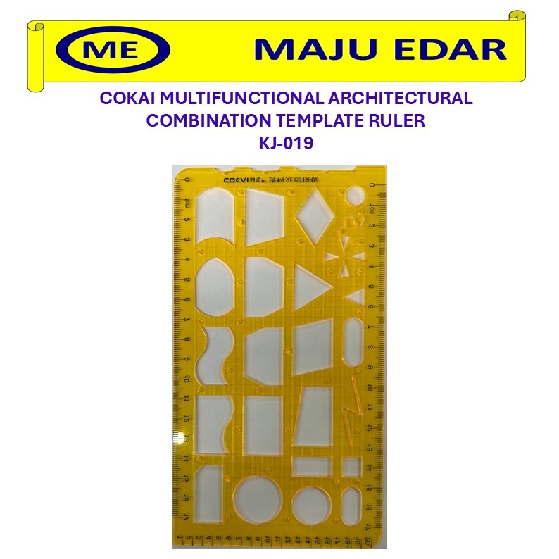 COKAI MULTIFUNCTIONAL ARCHITECTURAL COMBINATION TEMPLATE RULER KJ-019 ...