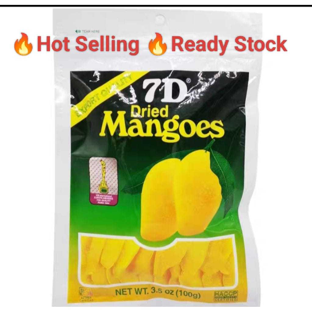 7D Dried Mango Philippines 7D 菲律宾芒果干 原装进口 零食小吃 Dried Mango Snack 100g ...