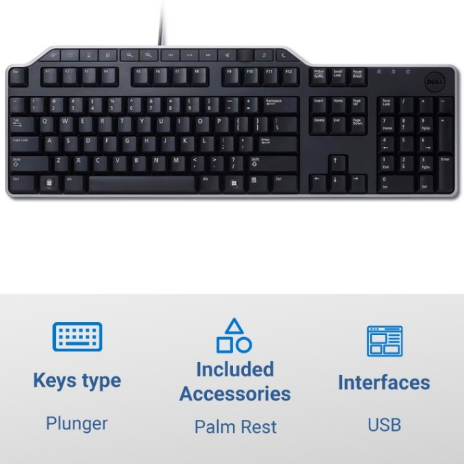 DELL KB522 BUSINESS MULTIMEDIA KEYBOARD | Shopee Singapore
