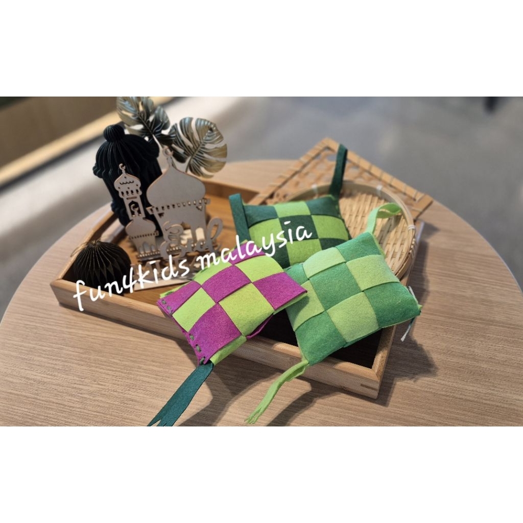 DIY Hari Raya Kids Craft Ketupat Plushie Hanging Deco Kit (1pc only ...