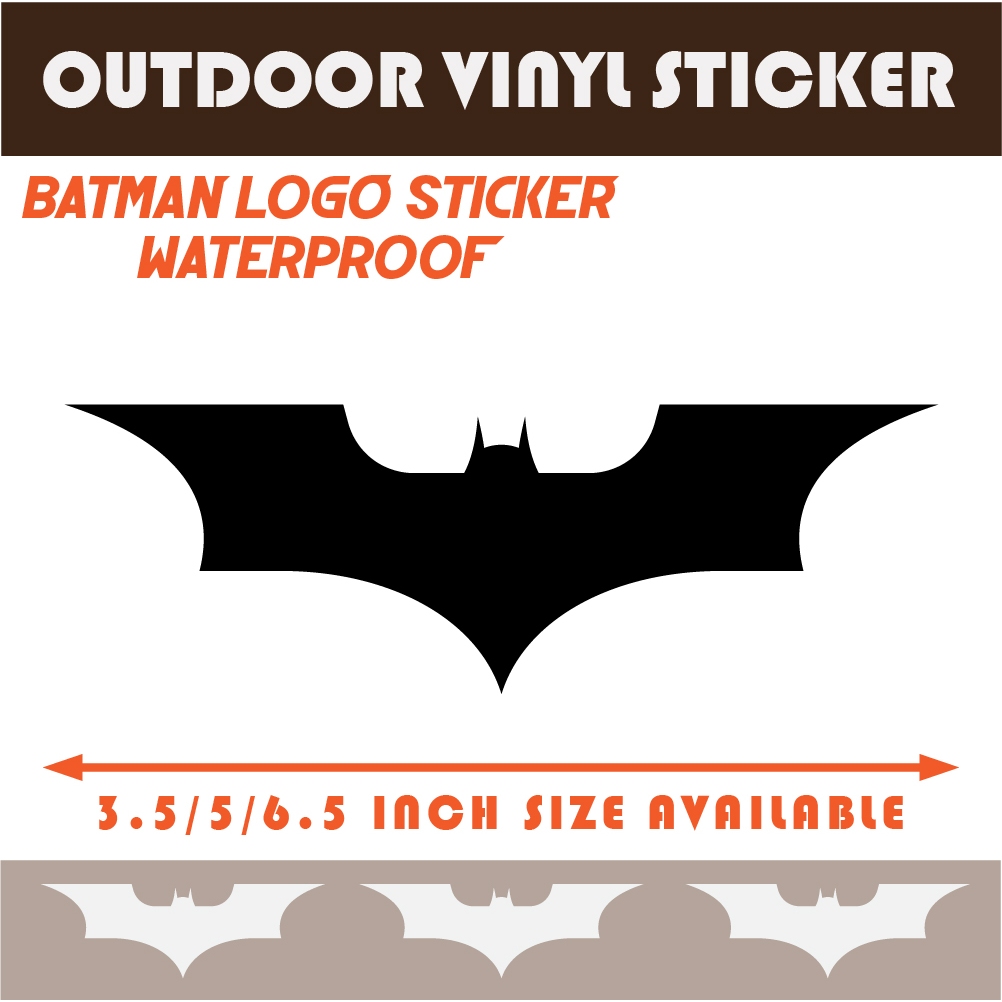 Batman logo Bat sticker decal car motorcycle laptop waterproof vinyl ...