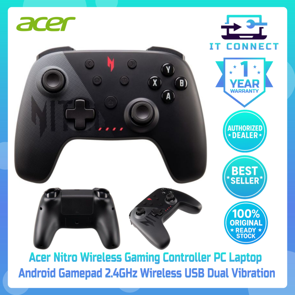 Acer Nitro Wireless Gaming Controller PC Laptop Android Gamepad 2.4GHz ...