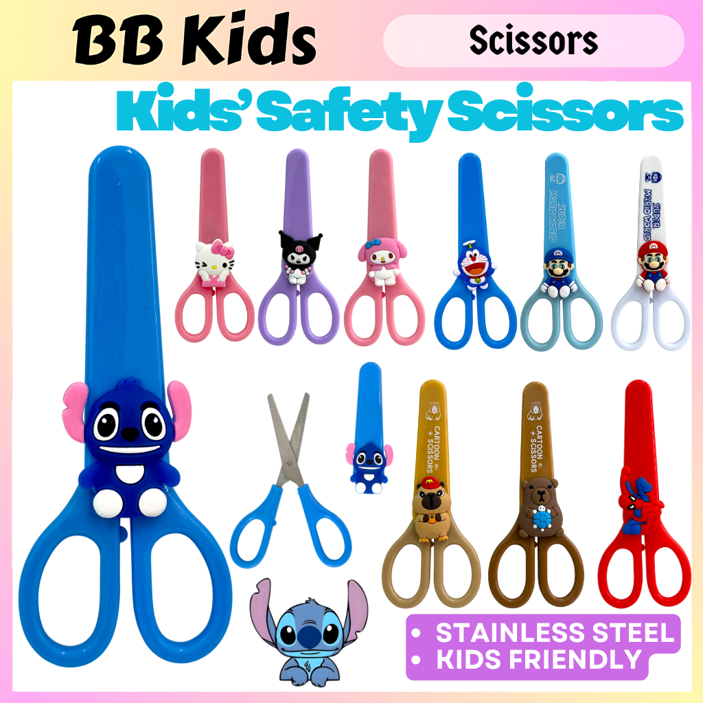 Scissors gunting Capybara Stitch kuromi melody spidey doraemon mario ...