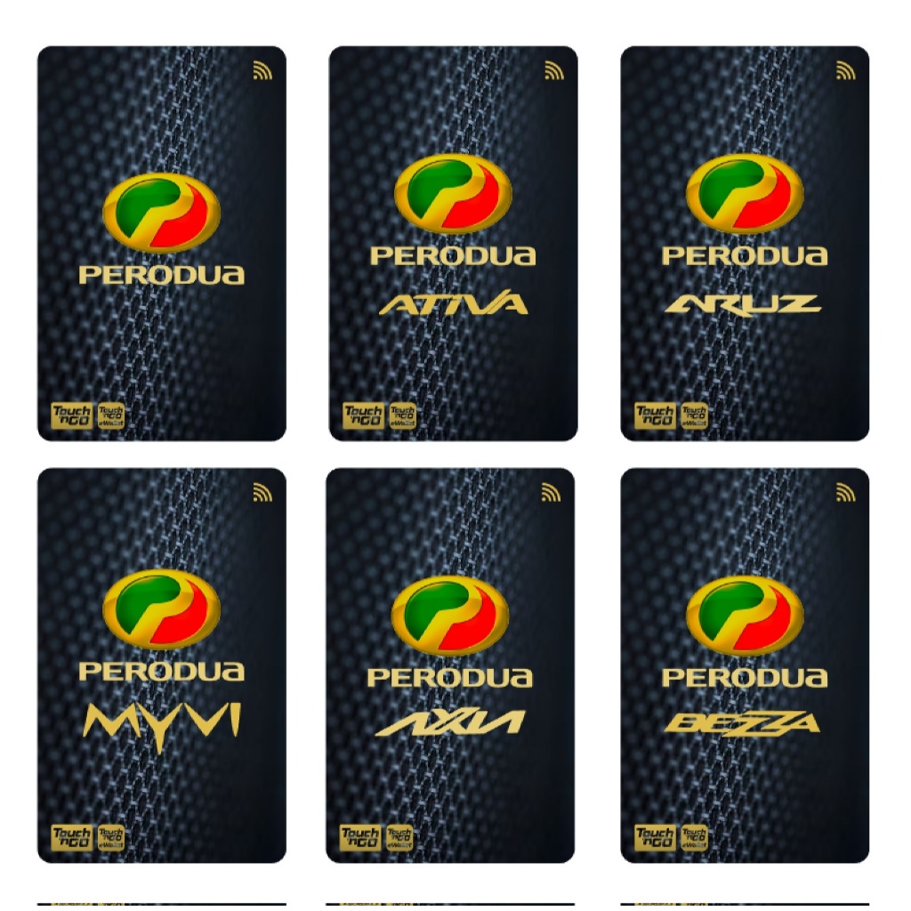 Forged Carbon PERODUA All Model Edition Sticker for T*G TNG TOUCH N GO ...