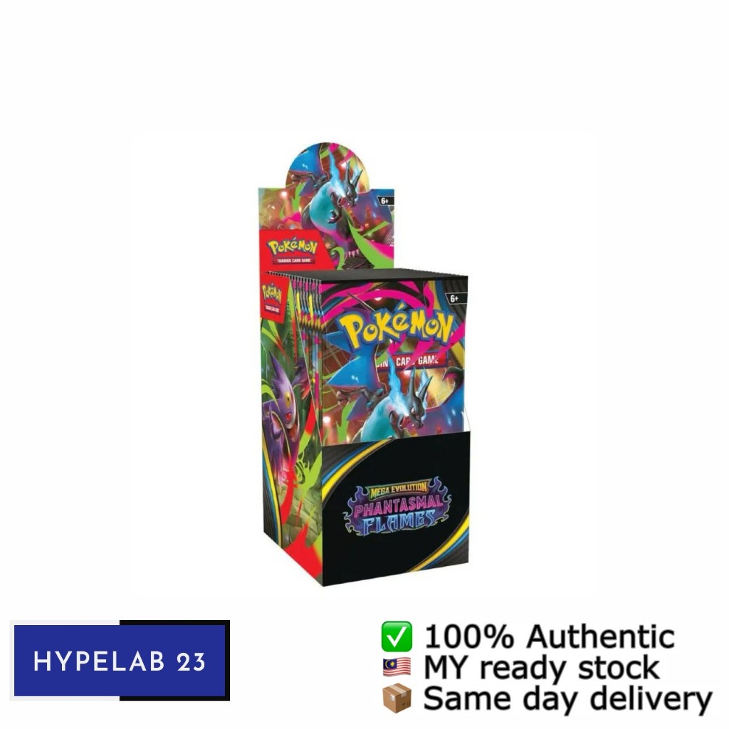 Pokemon TCG : ME02 - Phantasmal Flames Half Booster Box (18 Packs ...