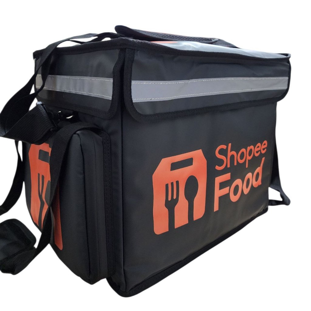 SG 48L Black Food Delivery Bag Thermal Insulated for Rider SF Delivery ...