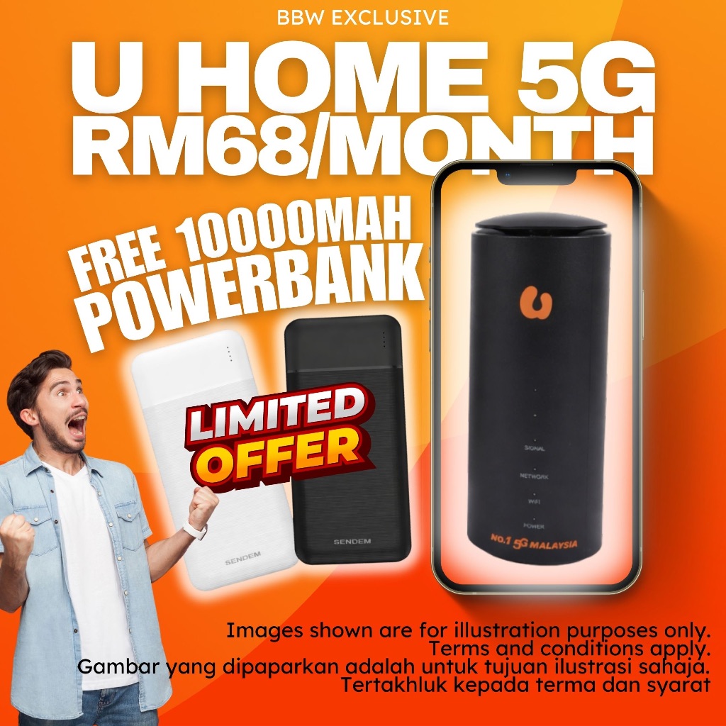 UHome 5G Umobile Wifi 2 Years Contract Umobile Router | Shopee Singapore