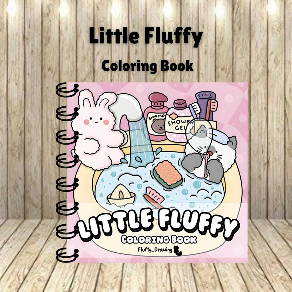 Little Fluffy by fluffy drawing coloring book cute & comfy 40 coloring ...