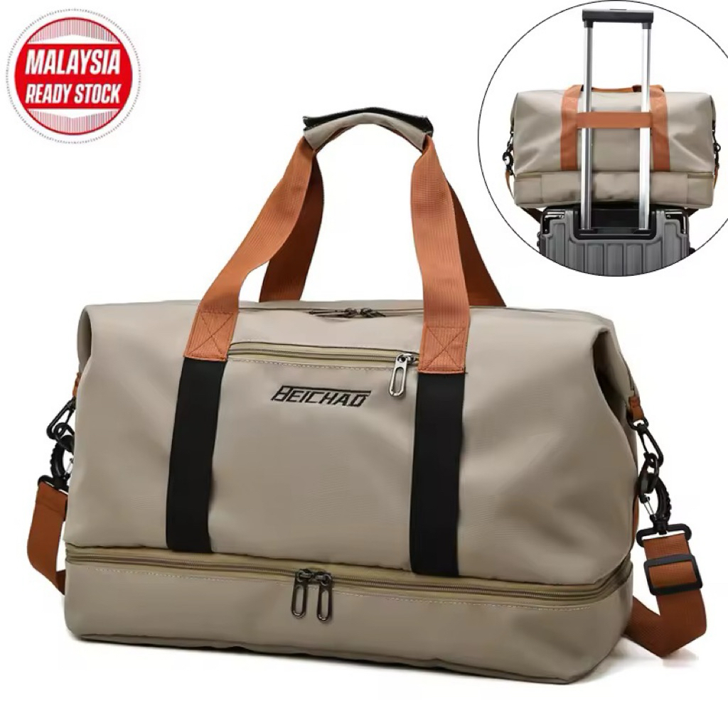 Unisex Travel Luggage Bag Big Capasity Fashion Beg Extendable ...