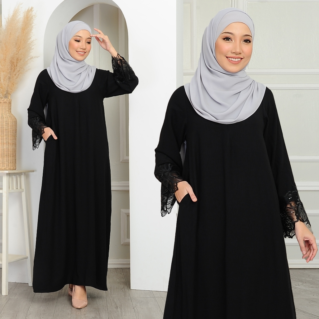 PLUS SIZE JUBAH ELENA BERLACE NEW RAYA ARRIVAL 2026 - SET WANITA JUBAH ...