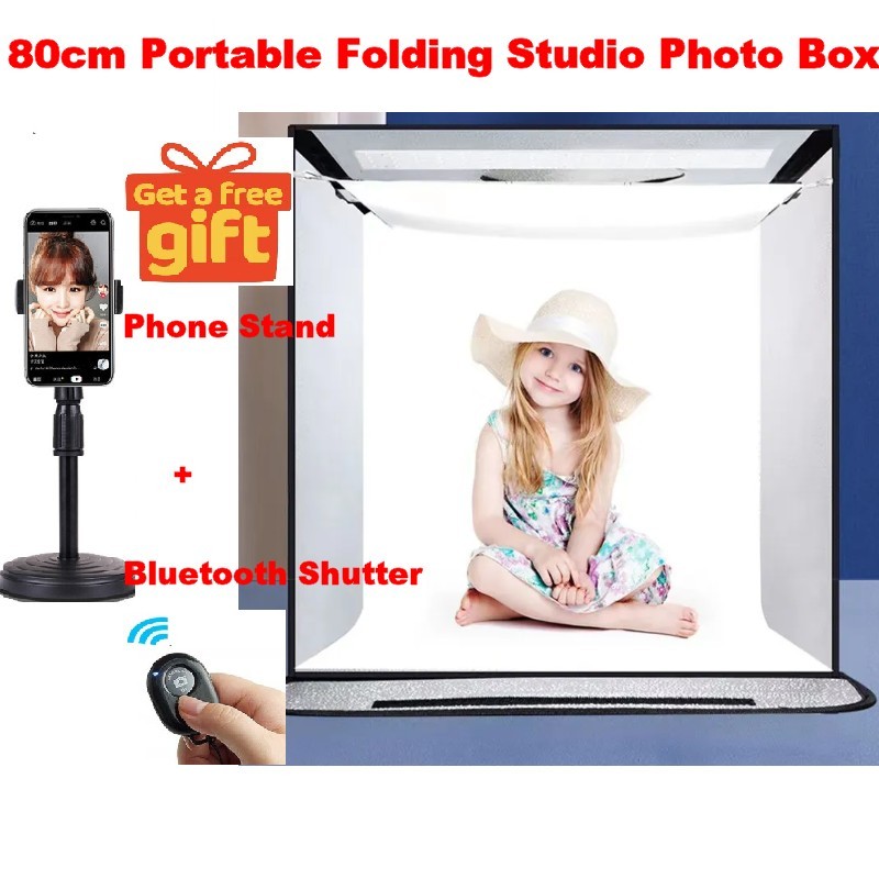 80cm Portable Photo Studio Folding Photo Box Led Soft Box Picture ...
