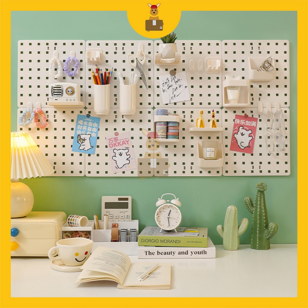 Display Wall Rack Perforated Wall Mounted Hole Board Wall Organizer 洞洞板 ...