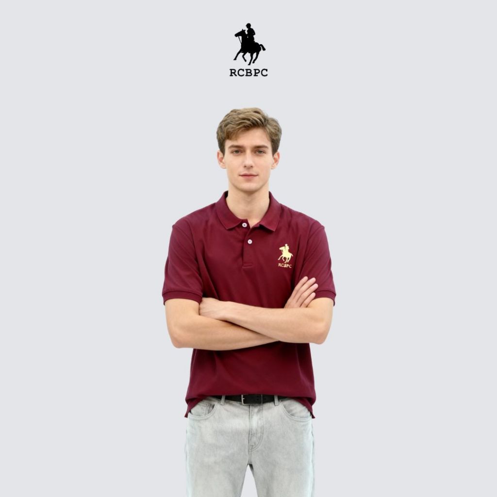 RCBPC Men Short Sleeve Embroidered Polo Shirt with Small Logo PMTS50003 ...