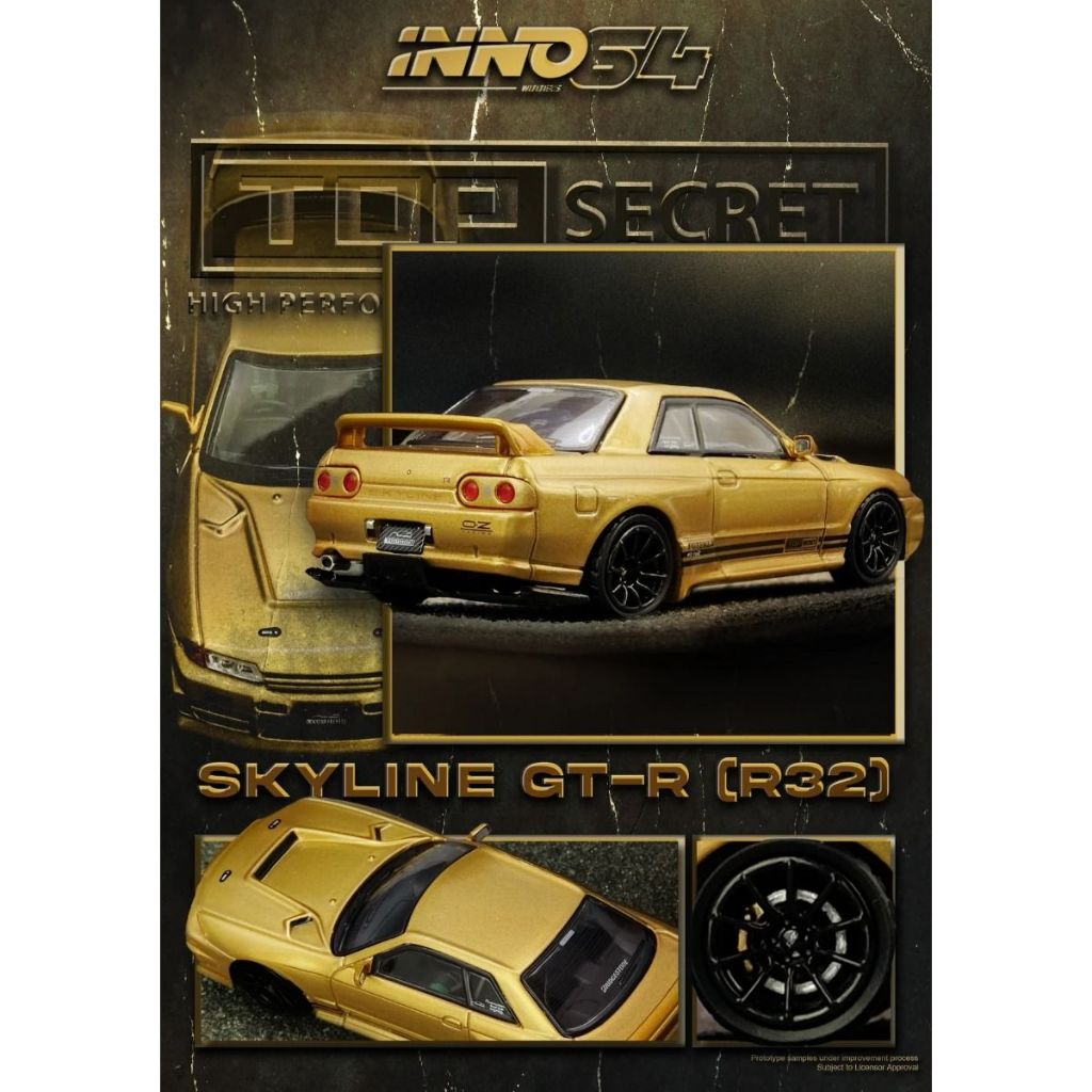 INNO MODELS INNO64 1/64 TOP SECRET NISSAN SKYLINE GT-R BNR32 (650R ...