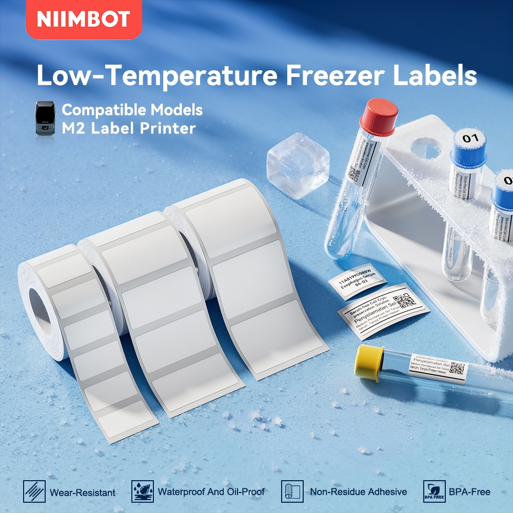 NIIMBOT M2 Centrifuge tube cryopreservation label paper low temperature ...
