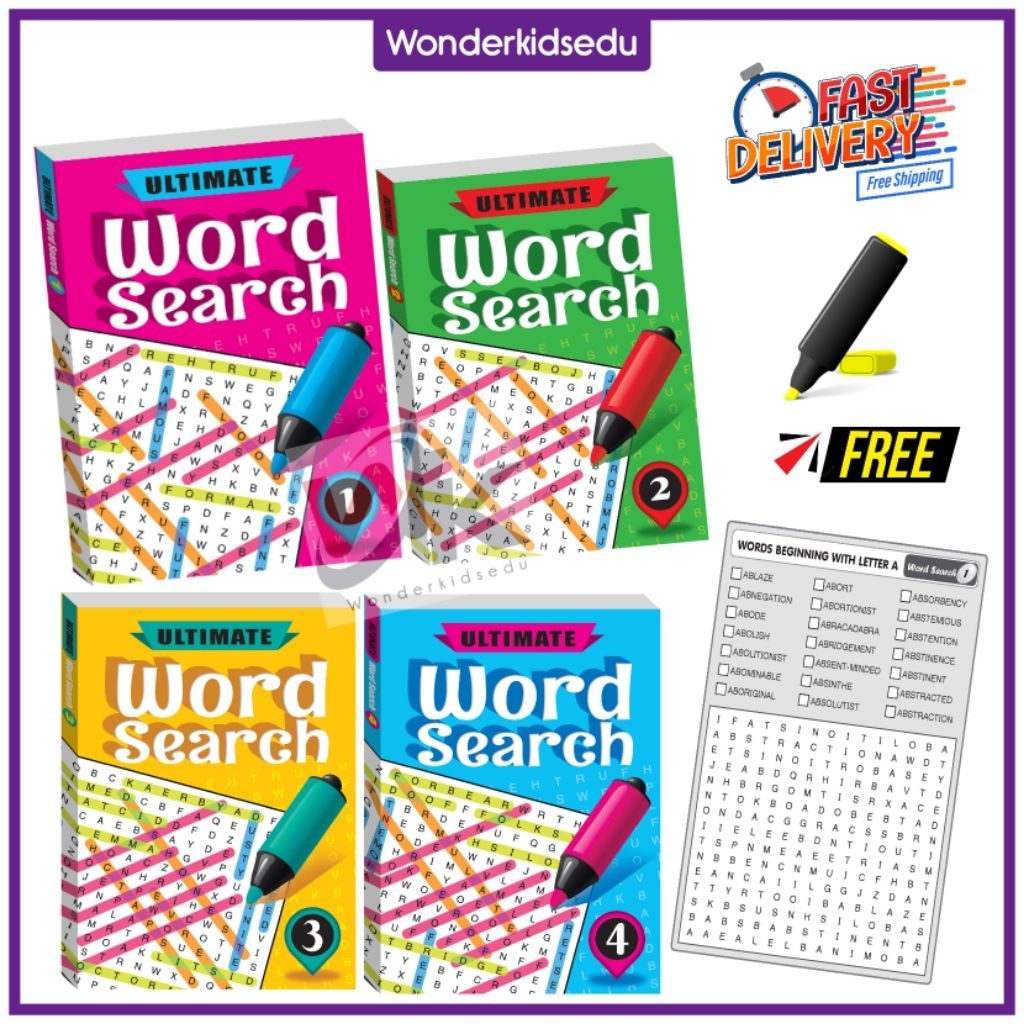 Ultimate Word Search Book | Brain Boosting | Word Games | Crossword ...