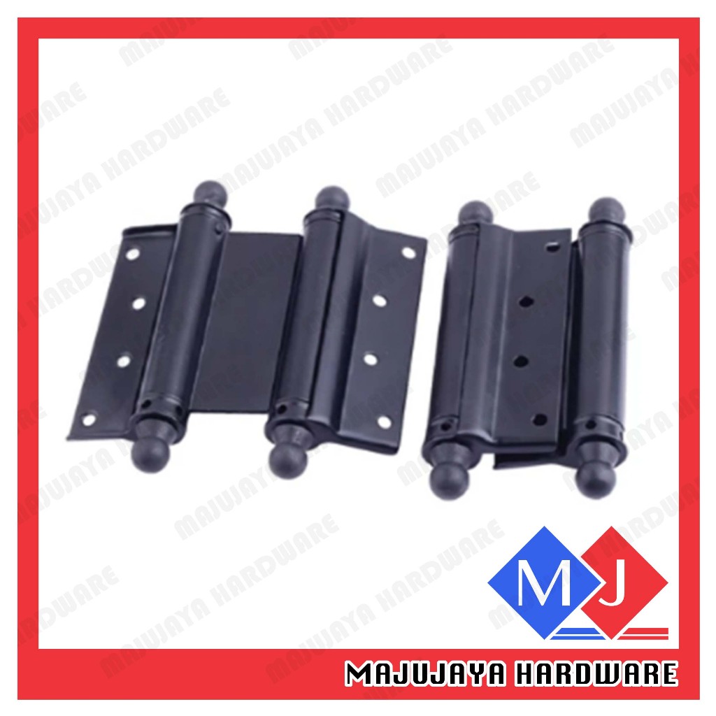 Quality Black Cowboy Double Action Door Spring Hinge Cafe Clinic Self ...