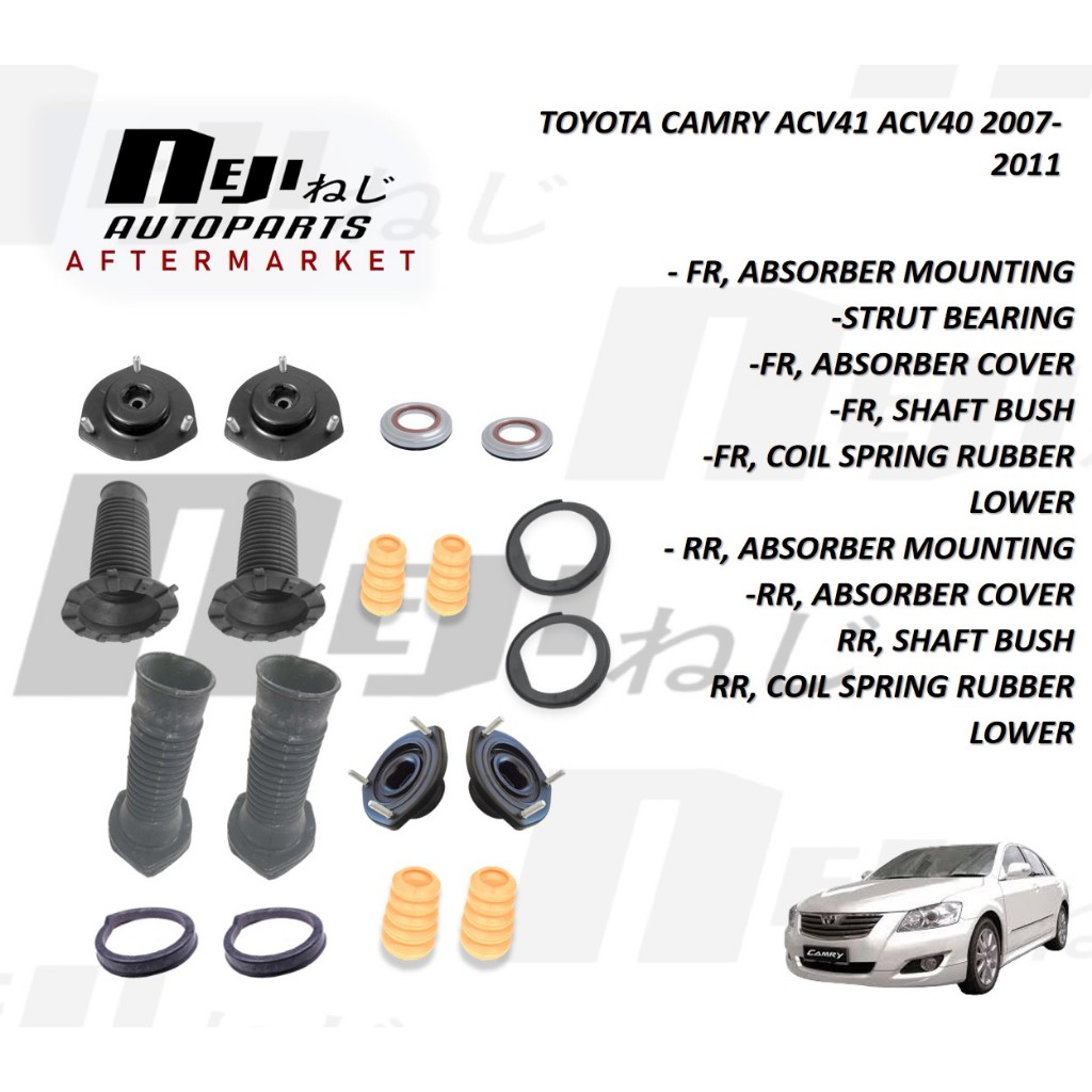 ABSORBER MOUNTING COVER SHAFT BUSH FRONT & REAR TOYOTA CAMRY 2007-2011 ...