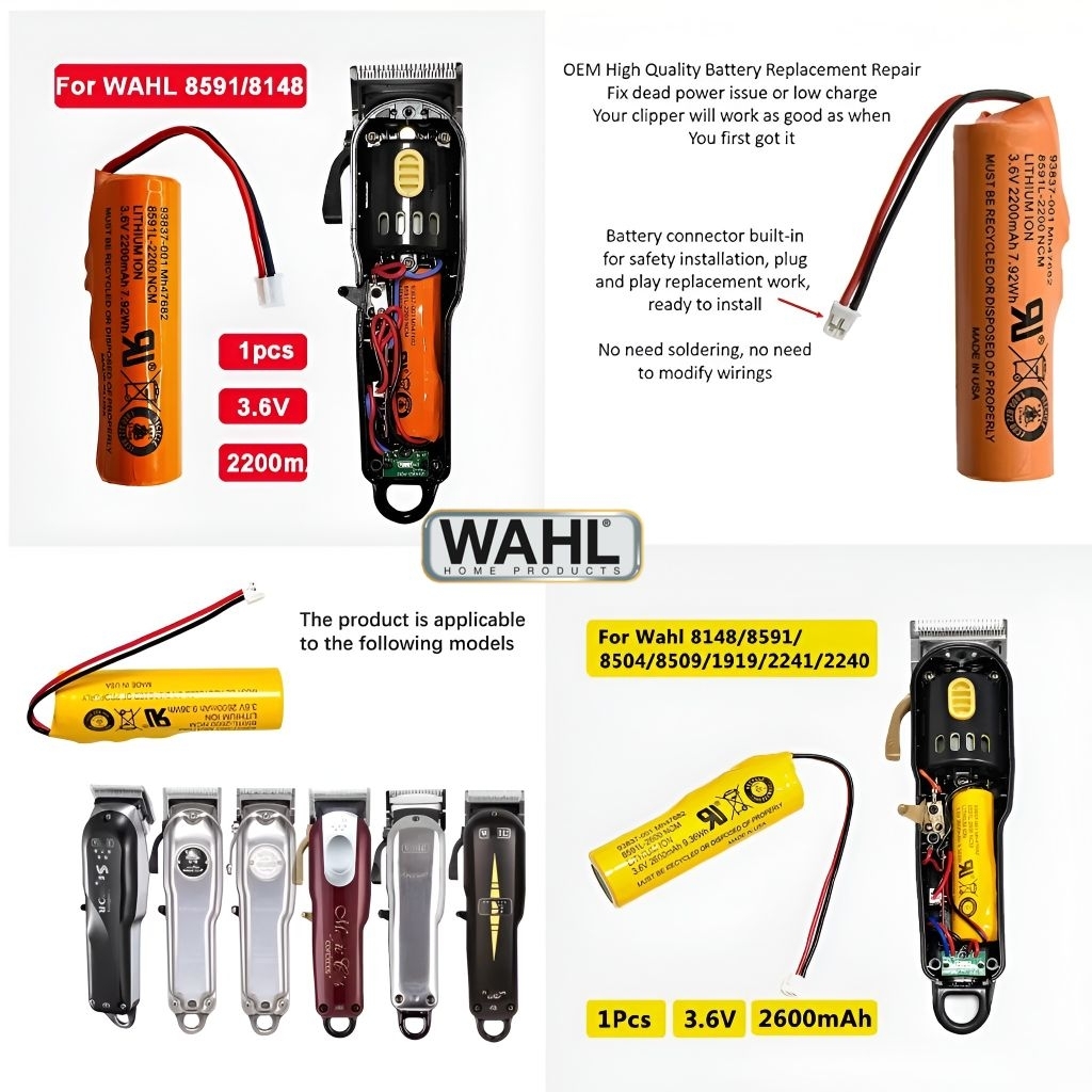 BATTERY 3.6V FOR WAHL CORDLESS MAGIC CLIP (OEM) | Shopee Singapore