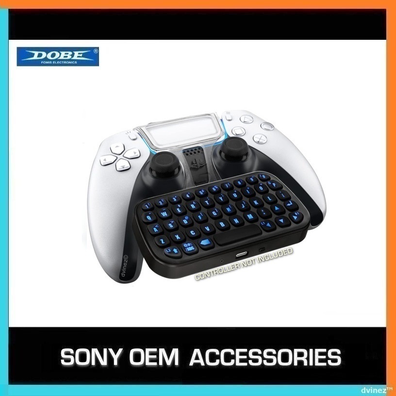 Sony Playstation 5 Dobe Wireless Bluetooth Keyboard PS5 Controller ...