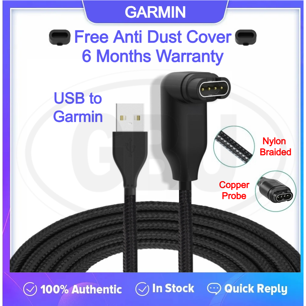thumbnail image 2 of USB Charging Cable For Garmin Approach S10 S12 S40 S42 S60 S62 S70 – TPE Black 2 of 5