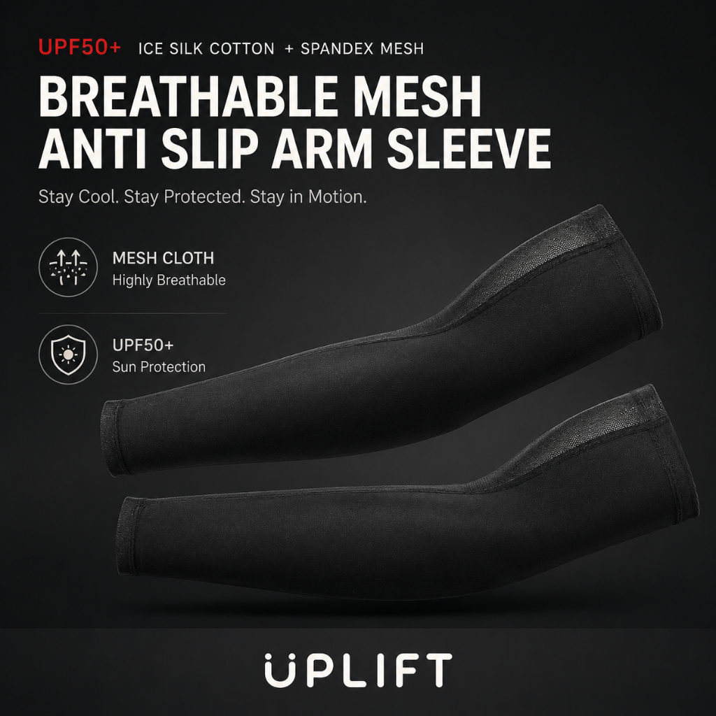 (1 Pair) Upgraded Arm Sleeves Handsocks Mesh Cotton Spandex Sarung ...