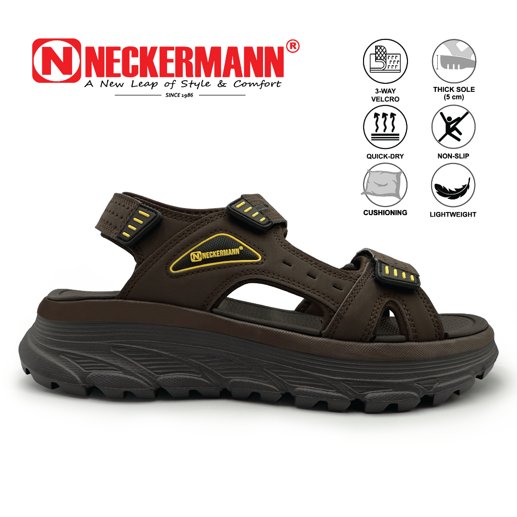 Neckermann Men Terrafort Sports & Outdoor Sandals with Shock-Absorbing ...