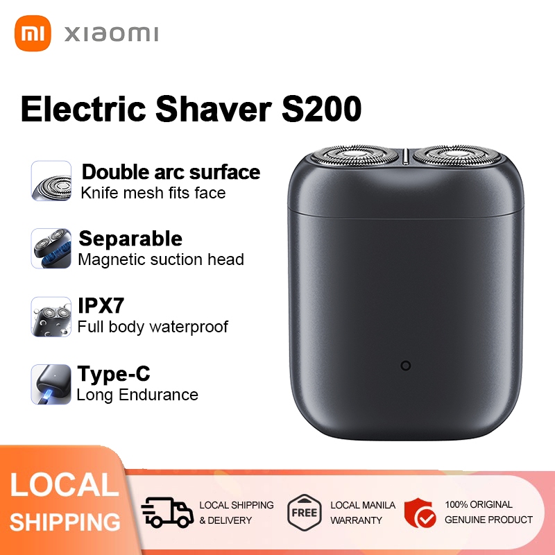 Xiaomi Mijia Electric Shaver S200 Magnetic Suction Blade Head Portable ...
