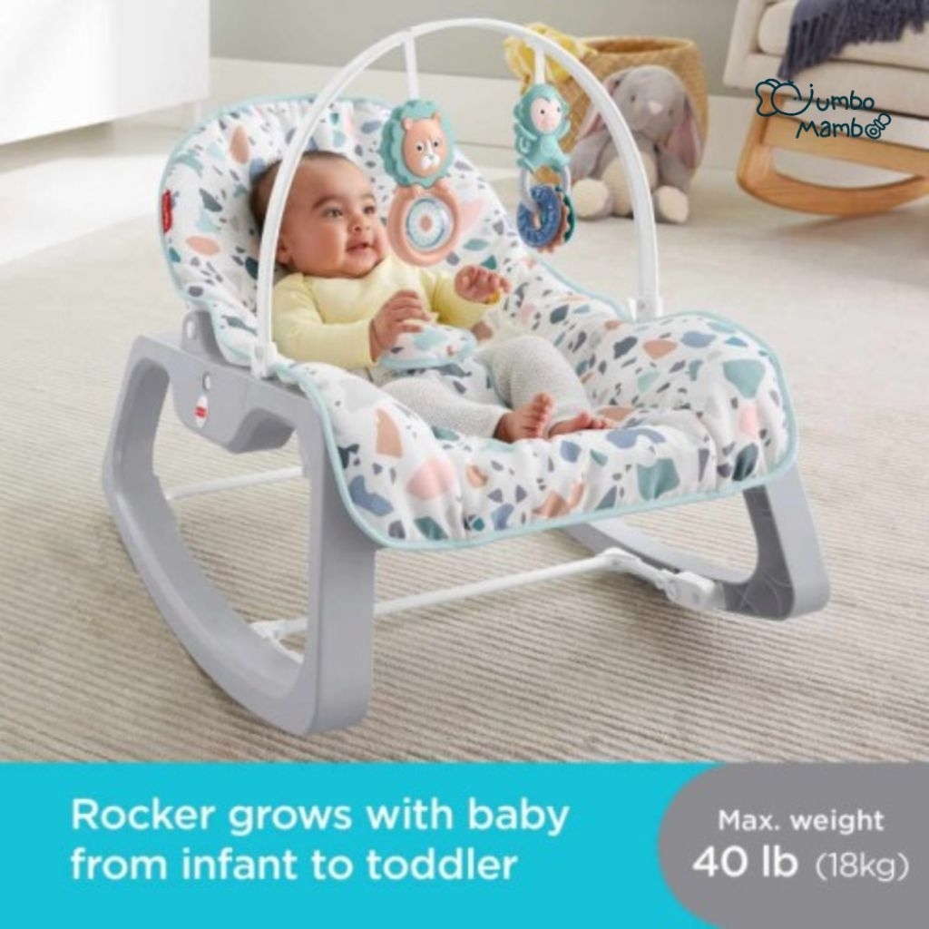 Fisher-Price Infant to Toddler Rocker up to 18kg Baby rocker | Shopee ...