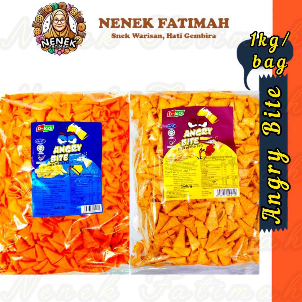 1kg Angry Bite Corn Chips/ Keropok Jagung Halal | Shopee Singapore