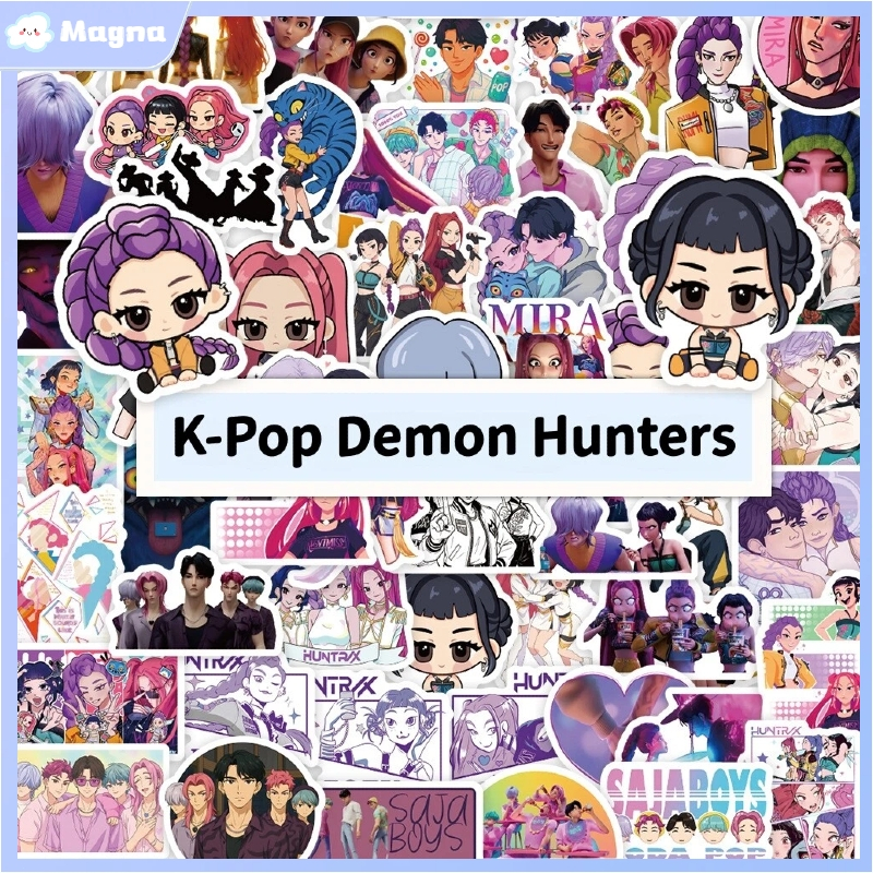 New 75pcs KPop Demon Hunters Stickers HUNTR/X rumi zoey mira Saja Boys ...