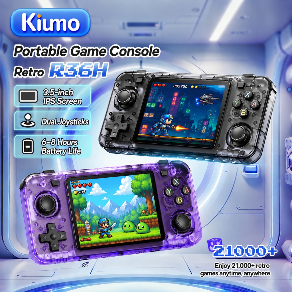 Kiumo r36s R36H retro game console gameboy gameboy for kids arcade game ...