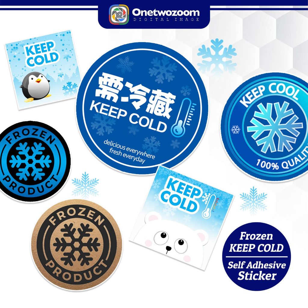 KEEP COLD Sticker | Keep Frozen | Homemade Food Bakery Packaging Label ...