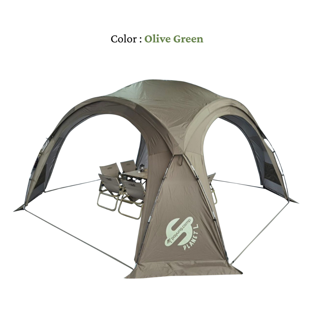 PAYUNG.CAMP Planet L Dome Shelter with Fly Cover Canopy Fly 10 person ...