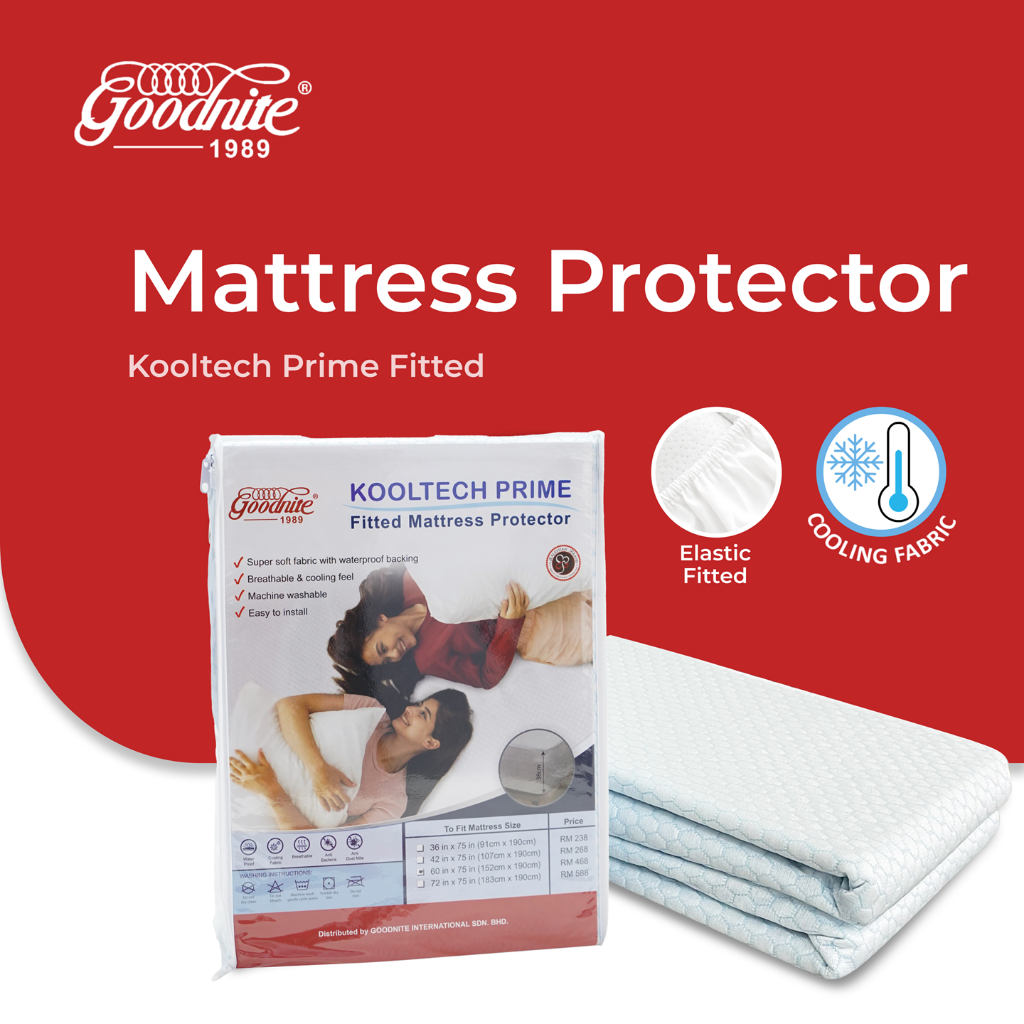 Goodnite KoolTech Prime Fitted Mattress Protector - King/Queen ...